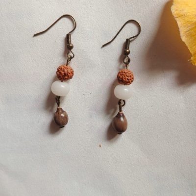 Star-Moon Vajra Adlay Bodhi Earrings