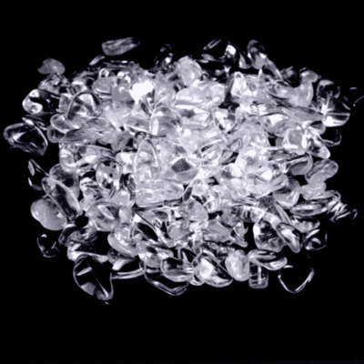 Natural High-Quality White Crystal Gravel Demagnetizing Stone Ornament Demagnetizing Bowl Raw Stone Ornament Landscaping Stone Gem for Mandala