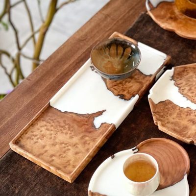 Natural Harmony Rectangular Tray