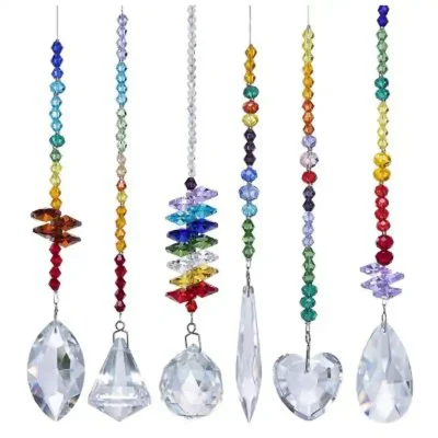 Rainbow Whisper Crystal Wind Chime Set