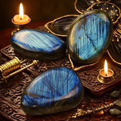 Natural Crystal Raw Stone Labradorite Ore Play Piece Moonstone Gemstone Beautiful Colored Stone
