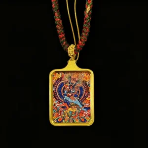 Yamantaka Guardian Thangka Talisman - Ward Off Evil& Strengthen Focus&Unblock Spiritual Path
