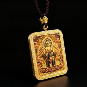 Manjushri Inspiration Thangka Talisman - Spark Creativity&Improve Eloquence& Clear Confusion