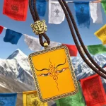 Yellow Jambhala Wealth Thangka Pendant