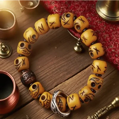 Tibetan Yak Bone Ash Bracelet