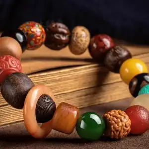 Tibetan Multi-precious 18-bead Bracelet