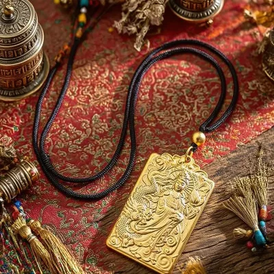 Sacred Heart Sutra & Avalokiteshvara Pendant