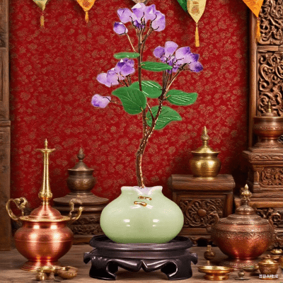 Amethyst Money Tree Decor