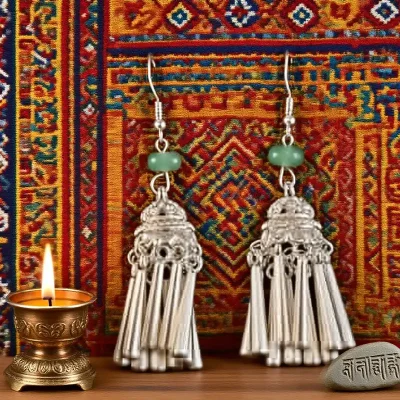 Bamboo Silhouette - Neo-Miao Hybrid Fringe Earrings