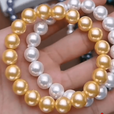 Natural shell bead transfer bracelet