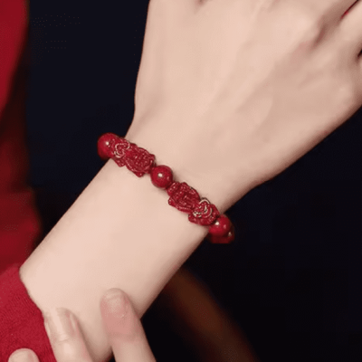 Purple gold sand Pixiu bracelet