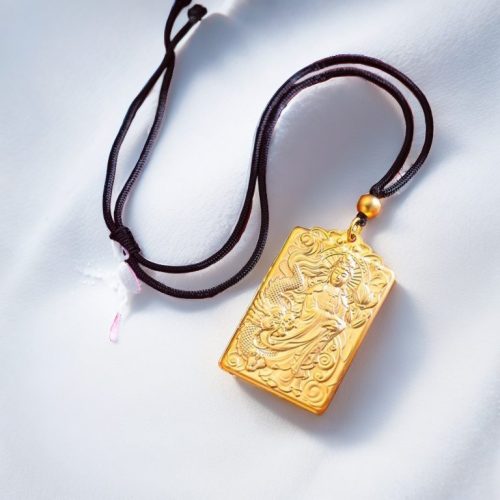 Vajrapani (Vajradhara) Hand-Painted Thangka Pendant | Wrathful Dharma Protector Amulet for Courage & Protection photo review