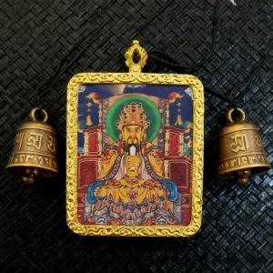 Jade Emperor Thangka Pendant Gilt Palace Style - Enhance Status, Resolve Conflicts, Increase Influence