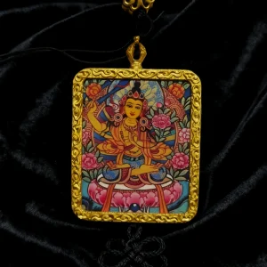 Manjushri Thangka Pendant
