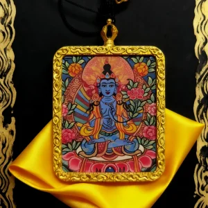 Akashagarbha Bodhisattv Thangka Pendant
