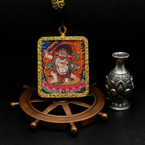 White Acala Thangka Pendant