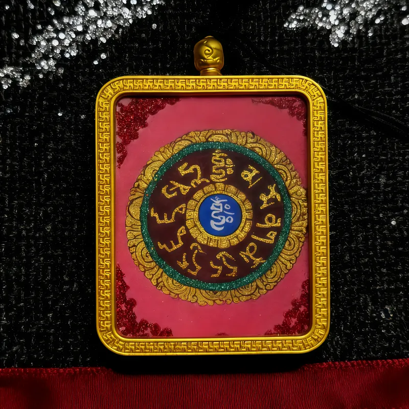 Six-Syllable Mantra Mandala Energy Thangka-2